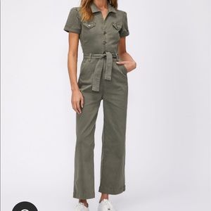 NWT Paige Anessa Jumpsuit - Vintage Ivy Green - Size 4
